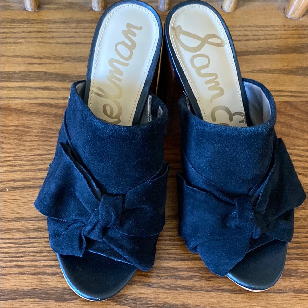 Sam Edelman Women's Black Suede Mules